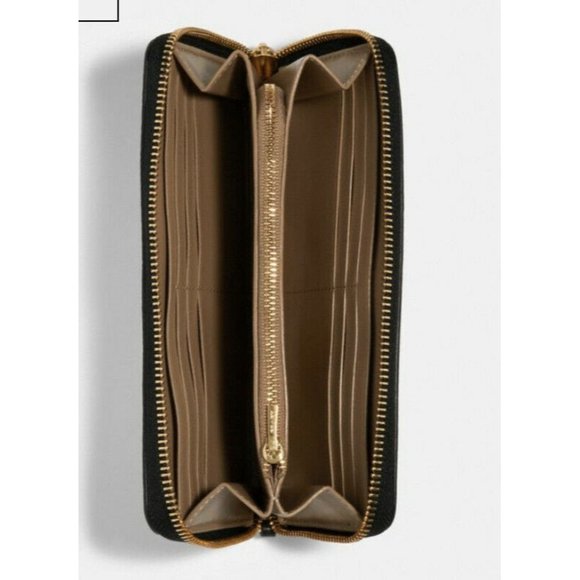 (Sold) COACH Accordion Whipstitch Leather Wallet - Picture 2 of 8